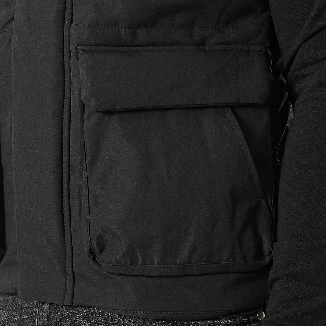 Promo 💯 Doudoune Capuche Sans Manches AB6691 Noir de Frilivin ✨ 4 Promo 💯 Doudoune Capuche Sans Manches AB6691 Noir de Frilivin ✨ – Image 2