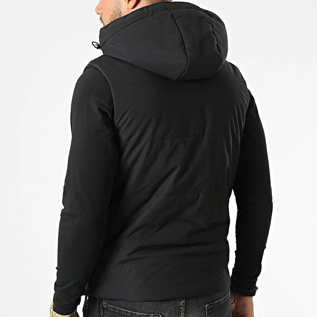 Promo 💯 Doudoune Capuche Sans Manches AB6691 Noir de Frilivin ✨ 6 Promo 💯 Doudoune Capuche Sans Manches AB6691 Noir de Frilivin ✨ – Image 4