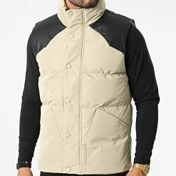 Offres 🔔 Doudoune Sans Manches AB6702 Vert Kaki Clair de Frilivin 😉