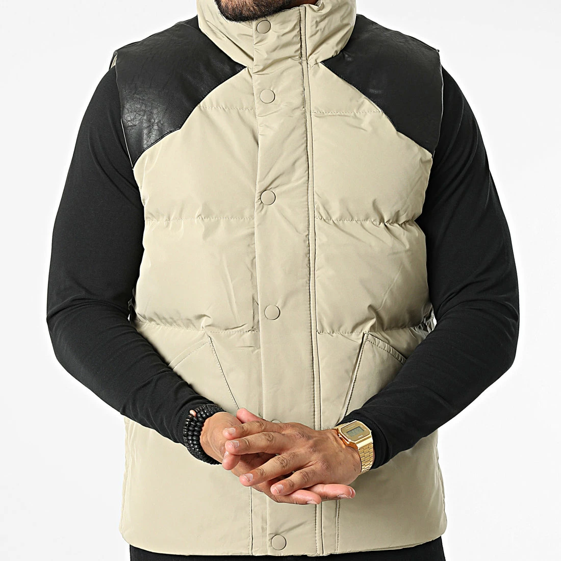 Offres 🔔 Doudoune Sans Manches AB6702 Vert Kaki Clair de Frilivin 😉 5 Offres 🔔 Doudoune Sans Manches AB6702 Vert Kaki Clair de Frilivin 😉 – Image 3