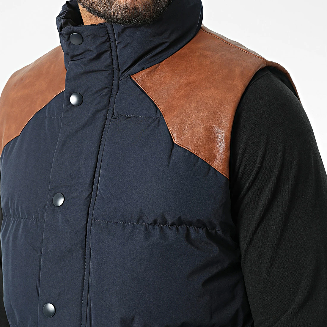 Le moins cher 🤩 Doudoune Sans Manches AB6702 Bleu Marine de Frilivin 🤩 4 Le moins cher 🤩 Doudoune Sans Manches AB6702 Bleu Marine de Frilivin 🤩 – Image 2