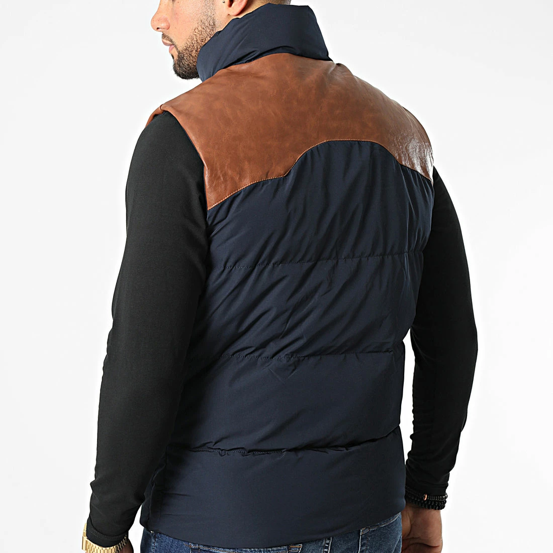 Le moins cher 🤩 Doudoune Sans Manches AB6702 Bleu Marine de Frilivin 🤩 6 Le moins cher 🤩 Doudoune Sans Manches AB6702 Bleu Marine de Frilivin 🤩 – Image 4