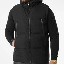 Sortie ✨ Doudoune Capuche Sans Manches AB6705 Noir de Frilivin ⭐ -Promos Frilivin Magasin frilivin 330835 AB6705 1 20220803T154852 03