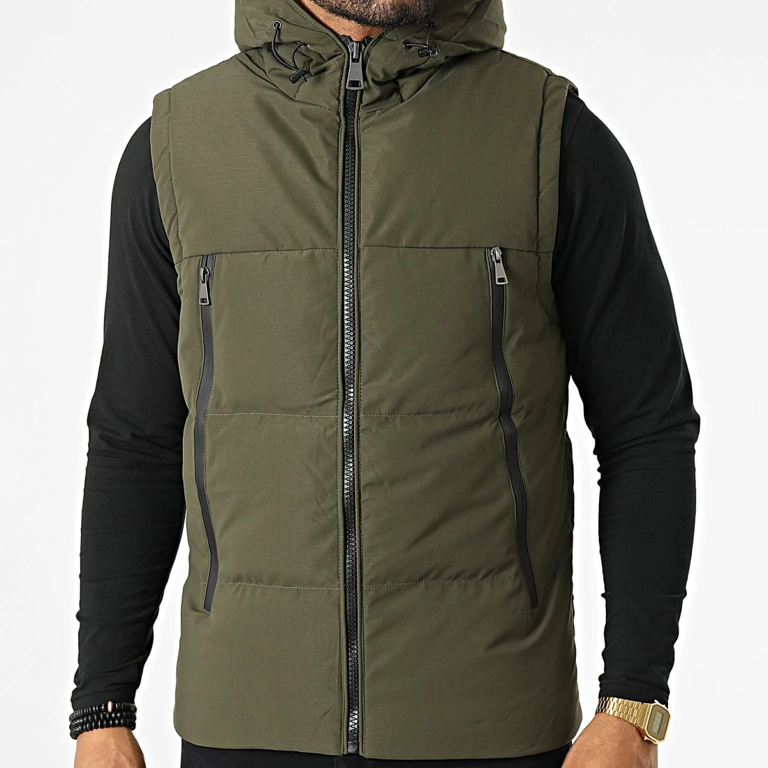 Acheter 💯 Doudoune Capuche Sans Manches AB6705 Vert Kaki de Frilivin 🎁 3 Acheter 💯 Doudoune Capuche Sans Manches AB6705 Vert Kaki de Frilivin 🎁