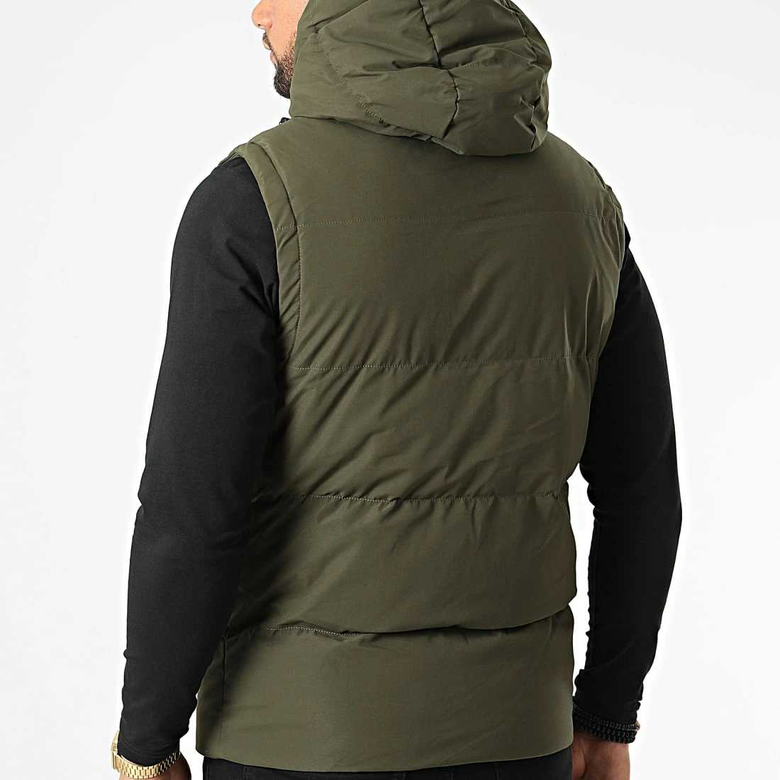 Acheter 💯 Doudoune Capuche Sans Manches AB6705 Vert Kaki de Frilivin 🎁 6 Acheter 💯 Doudoune Capuche Sans Manches AB6705 Vert Kaki de Frilivin 🎁 – Image 4