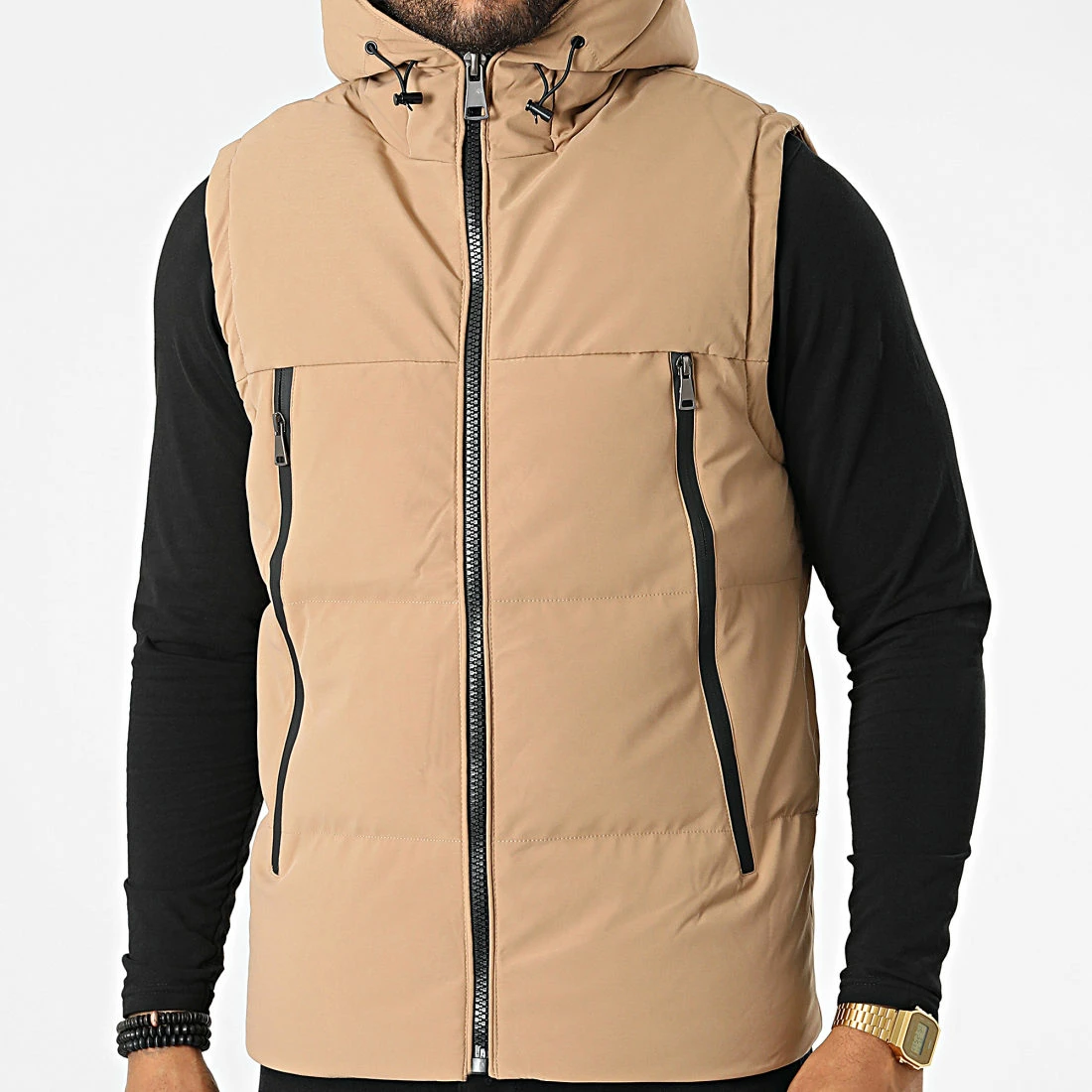 Grosses soldes ⌛ Doudoune Capuche Sans Manches AB6705 Camel Clair de Frilivin 💯 3 Grosses soldes ⌛ Doudoune Capuche Sans Manches AB6705 Camel Clair de Frilivin 💯