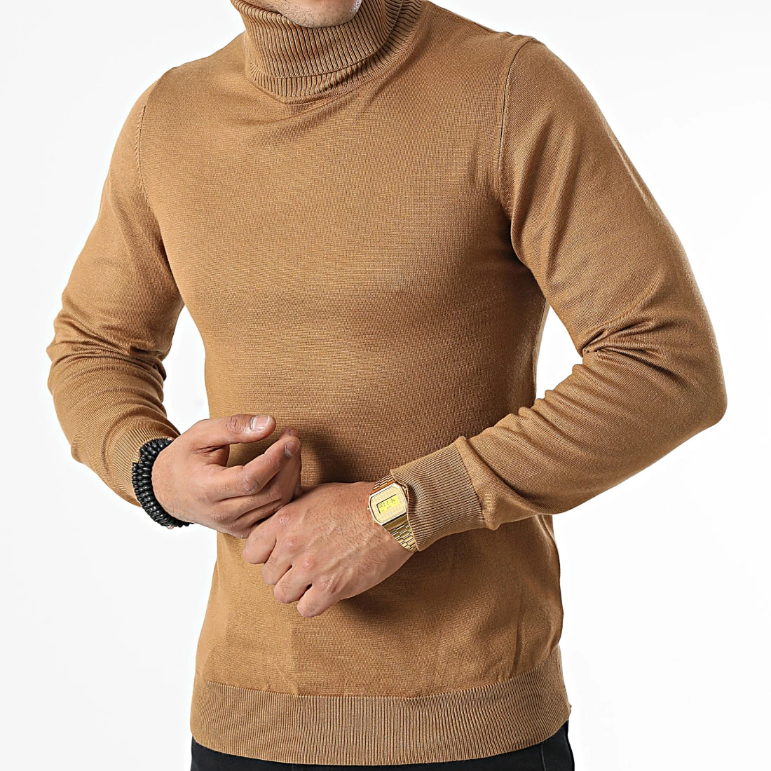 Meilleur prix 🧨 Pull Col Roulé M-007 Camel de Frilivin ❤️ 5 Meilleur prix 🧨 Pull Col Roulé M-007 Camel de Frilivin ❤️ – Image 3