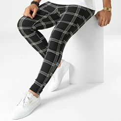 Bon marché 😀 Pantalon A Carreaux 10161 Noir de Frilivin 👏 8 Bon marché 😀 Pantalon A Carreaux 10161 Noir de Frilivin 👏 -Promos Frilivin Magasin frilivin 330859 10161 20220804T162405 03