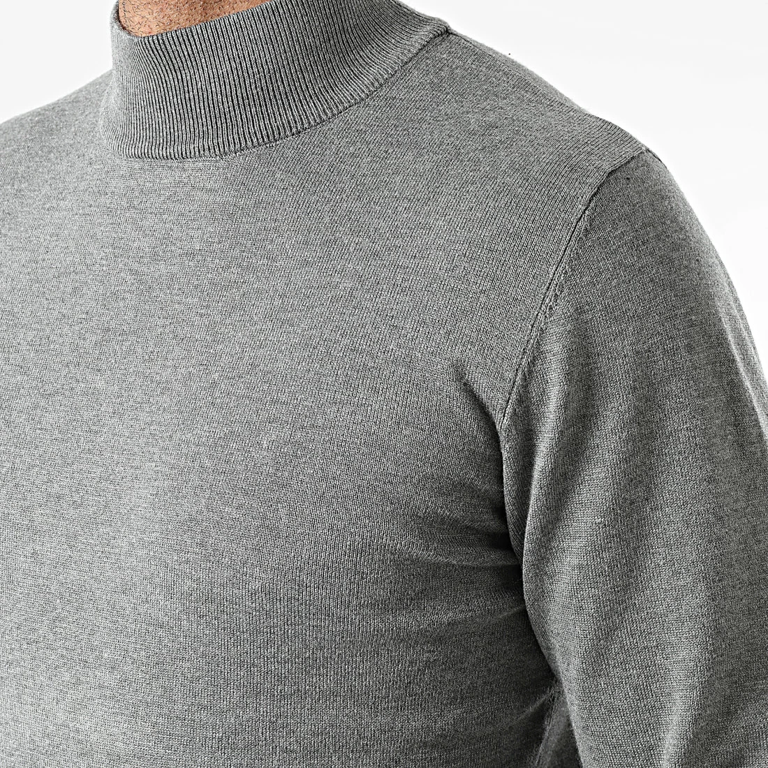 Nouveau ⌛ Pull Col Cheminée M-052 Gris Chiné de Frilivin 😍 4 Nouveau ⌛ Pull Col Cheminée M-052 Gris Chiné de Frilivin 😍 – Image 2