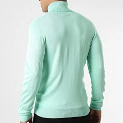 Le moins cher 🛒 Pull Col Roulé M-081 Vert Clair de Frilivin 🌟 -Promos Frilivin Magasin frilivin 330875 M 081 WATER GREEN 20220805T145226 04