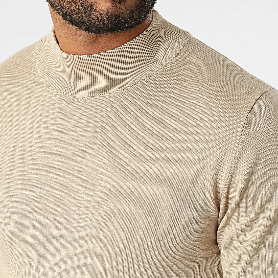 Meilleure affaire 🤩 Pull Col Cheminée M-063 Beige de Frilivin 🎁 4 Meilleure affaire 🤩 Pull Col Cheminée M-063 Beige de Frilivin 🎁 – Image 2