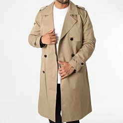 Le moins cher 😀 Manteaux Trench 🧥 Coat FSX2112B Beige de Frilivin 🧨