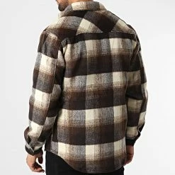 De gros 🔔 Surchemise Carreaux HP03235 Beige Marron de Frilivin ⌛ -Promos Frilivin Magasin frilivin 330916 HP03235 10 20220805T102703 04