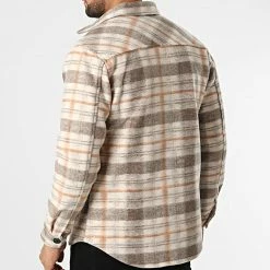 Le moins cher 👏 Surchemise Carreaux HP03234 Beige de Frilivin 😉 -Promos Frilivin Magasin frilivin 330940 HP03234 10 20220805T102732 04