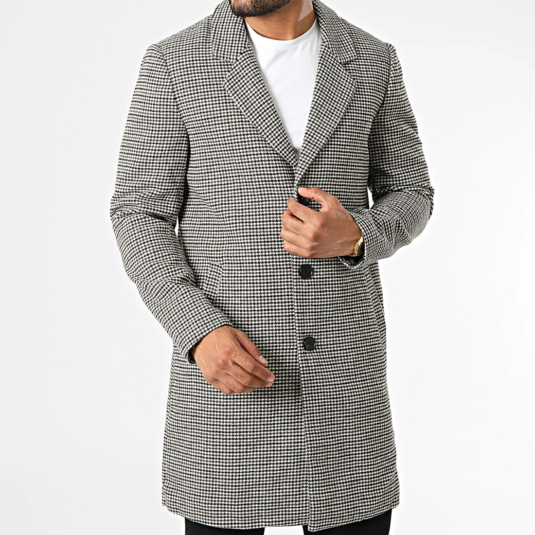 De gros ❤️ Manteau FSX2113B Beige Marron Noir de Frilivin 🧨 5 De gros ❤️ Manteau FSX2113B Beige Marron Noir de Frilivin 🧨 – Image 3