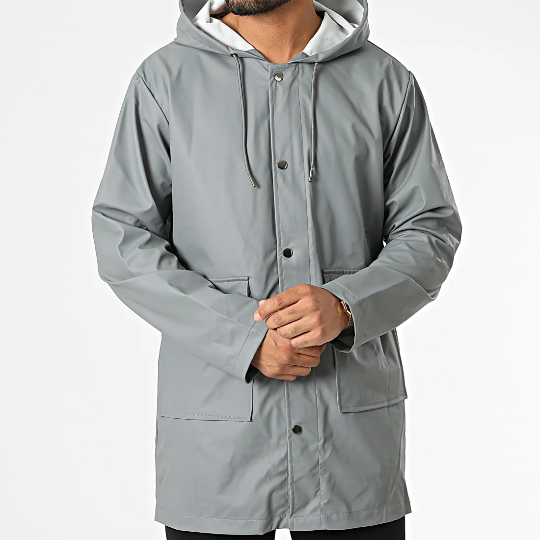 De gros 😍 Veste Zippée Capuche DL21A1 Gris de Frilivin 🔔 5 De gros 😍 Veste Zippée Capuche DL21A1 Gris de Frilivin 🔔 – Image 3