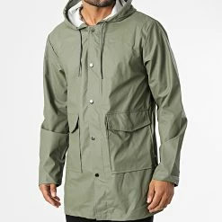 Remise 🎉 Veste Zippée Capuche DL21A1 Vert Kaki de Frilivin 🎁