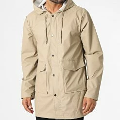 Sortie 🌟 Veste Zippée Capuche DL21A1 Beige de Frilivin ✔️