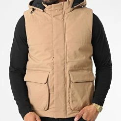 Meilleur prix 👍 Doudoune Capuche Sans Manches AB6691 Beige de Frilivin 😀 -Promos Frilivin Magasin frilivin 330961 AB6691 5 20220803T155436 03