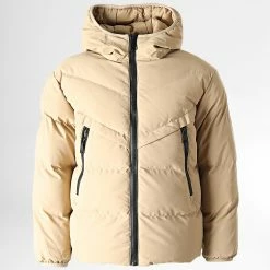 Grosses soldes 🎉 Doudoune Capuche Enfant FD8167 Beige de Frilivin ⌛