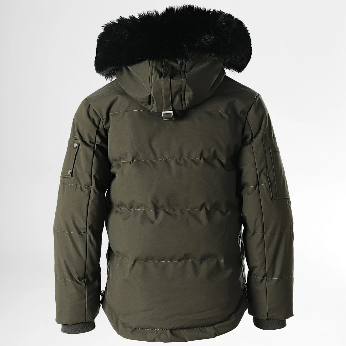 Budget 🌟 Parka Capuche Fourrure Enfant FD898 Vert Kaki de Frilivin ✨ 6 Budget 🌟 Parka Capuche Fourrure Enfant FD898 Vert Kaki de Frilivin ✨ – Image 4