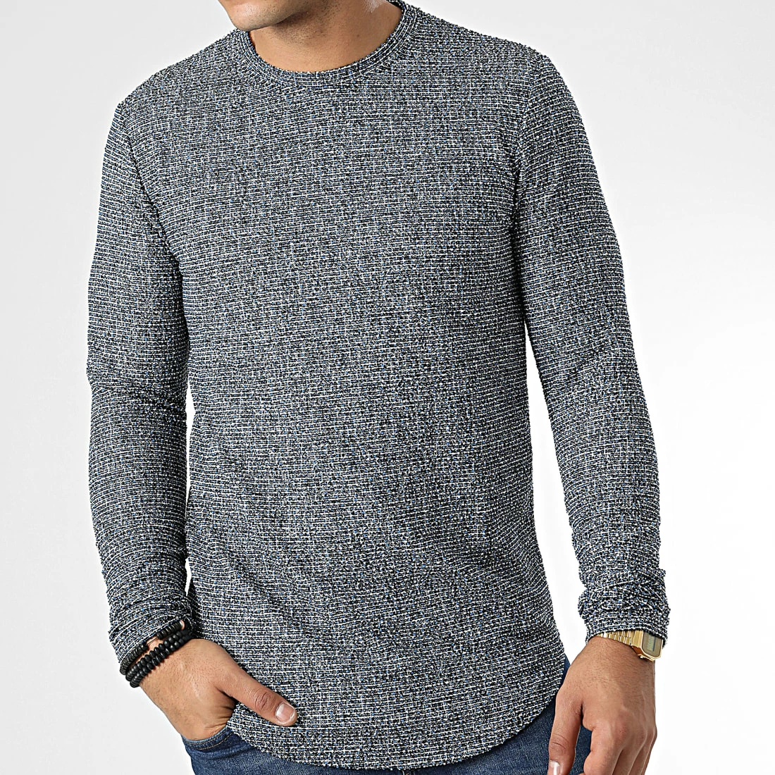 Vente flash ✔️ Tee 👕 Shirt Oversize Manches Longues X16126 Noir Blanc Bleu de Frilivin 😉 5 Vente flash ✔️ Tee 👕 Shirt Oversize Manches Longues X16126 Noir Blanc Bleu de Frilivin 😉 – Image 3