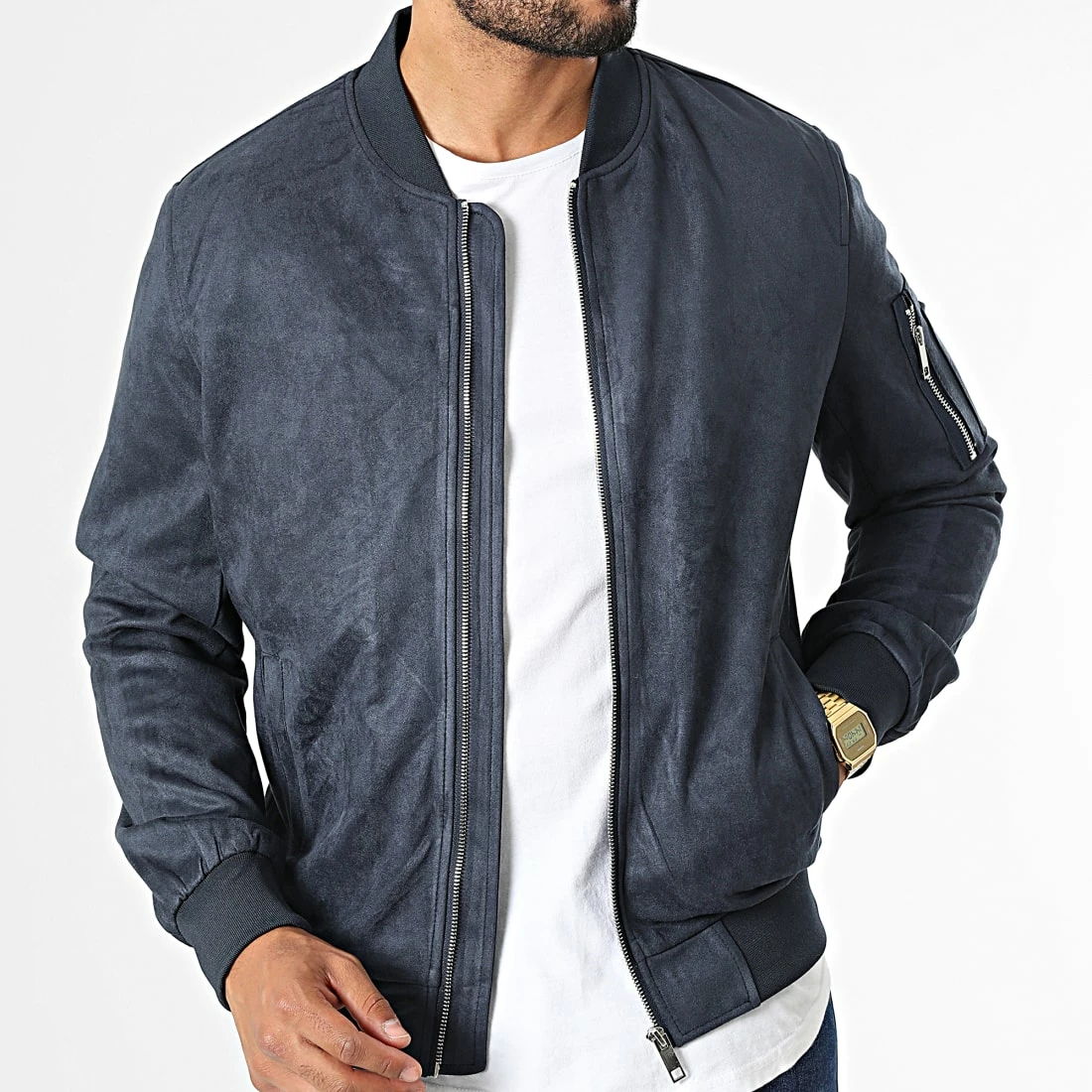 Top 10 🛒 Veste Bomber BB003 Bleu Marine de Frilivin 🥰 5 Top 10 🛒 Veste Bomber BB003 Bleu Marine de Frilivin 🥰 – Image 3