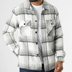 Top 10 ⌛ Surchemise A Carreaux QQ160G13 Blanc Gris de Frilivin ⌛ -Promos Frilivin Magasin frilivin 334403 QQ160G13 4 20220826T144836 03