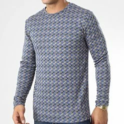 Acheter 🌟 Tee 👚 Shirt Manches Longues X16218 Bleu Roi de Frilivin ⭐