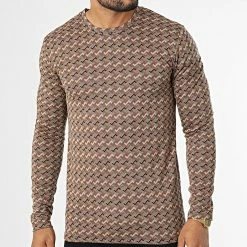 Top 10 🎉 Tee 👚 Shirt Manches Longues X16218 Marron de Frilivin 🎁