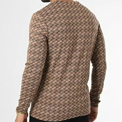 Top 10 🎉 Tee 👚 Shirt Manches Longues X16218 Marron de Frilivin 🎁 -Promos Frilivin Magasin frilivin 334429 X16218 BROWN 20220829T160250 04