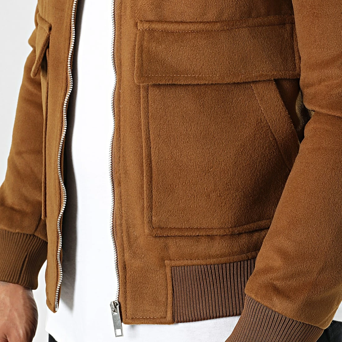 Vente flash 😉 Veste Col Fourrure QQ1603 Marron de Frilivin 🤩 4 Vente flash 😉 Veste Col Fourrure QQ1603 Marron de Frilivin 🤩 – Image 2