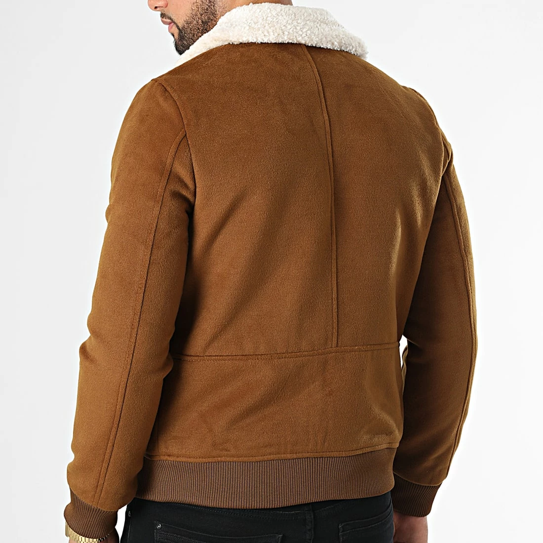 Vente flash 😉 Veste Col Fourrure QQ1603 Marron de Frilivin 🤩 6 Vente flash 😉 Veste Col Fourrure QQ1603 Marron de Frilivin 🤩 – Image 4