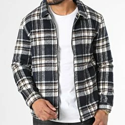 Tout neuf ⌛ Surchemise Zippée A Carreaux HP0668 Bleu Marine Blanc Beige de Frilivin 🎁 8 Tout neuf ⌛ Surchemise Zippée A Carreaux HP0668 Bleu Marine Blanc Beige de Frilivin 🎁 -Promos Frilivin Magasin frilivin 334478 HP0668 3 20220829T155856 03