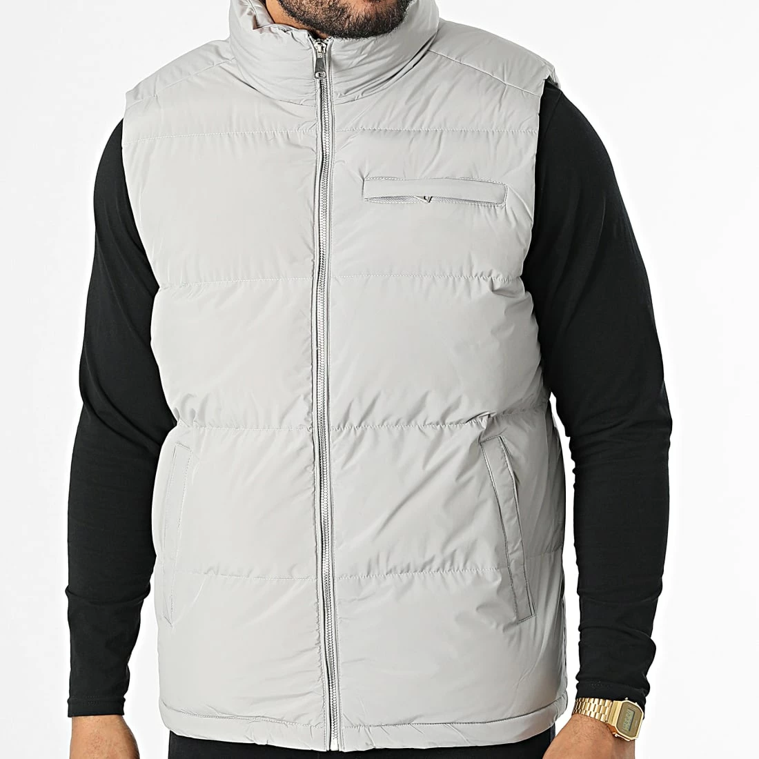 Nouveau 😍 Doudoune Sans Manches AB6697 Gris de Frilivin 🥰 3 Nouveau 😍 Doudoune Sans Manches AB6697 Gris de Frilivin 🥰