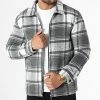 Meilleure affaire 🌟 Veste Zippée A Carreaux HP0669 Gris Blanc de Frilivin 🛒