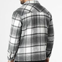 Meilleure affaire 🌟 Veste Zippée A Carreaux HP0669 Gris Blanc de Frilivin 🛒 -Promos Frilivin Magasin frilivin 334488 HP0669 4 20220826T144911 04