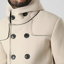 Meilleure affaire 👏 Veste Capuche X16250 Beige de Frilivin 💯 -Promos Frilivin Magasin frilivin 334495 X16250 20220826T145821 02