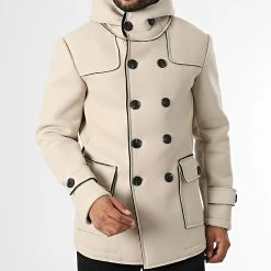 Meilleure affaire 👏 Veste Capuche X16250 Beige de Frilivin 💯 -Promos Frilivin Magasin frilivin 334495 X16250 20220826T145823 03