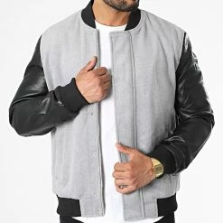 Le moins cher 😀 Veste Zippée HP06C73 Gris Noir de Frilivin 😍