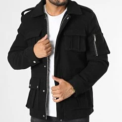 Nouveau 🌟 Veste Zippée HP0662 Noir de Frilivin 😉