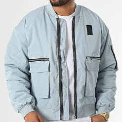 Sortie 🔥 Veste Bomber BM1672 Bleu Clair de Frilivin 🌟 -Promos Frilivin Magasin frilivin 334598 BM1672 31 20220826T145901 03