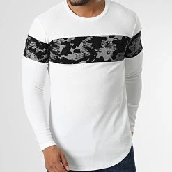 Grosses soldes 👍 Tee 👚 Shirt Manches Longues D7274 Blanc de Frilivin 🎉 -Promos Frilivin Magasin frilivin 334614 D7274 WHITE 20220831T155037 03