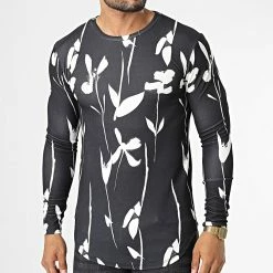 Meilleur prix 🔥 Tee 👚 Shirt Manches Longues D7108 Noir de Frilivin 🥰