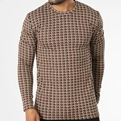 Offres 🤩 Tee 👕 Shirt Manches Longues X16230 Marron de Frilivin 🔥 -Promos Frilivin Magasin frilivin 334620 X16230 BROWN 20220831T160456 03