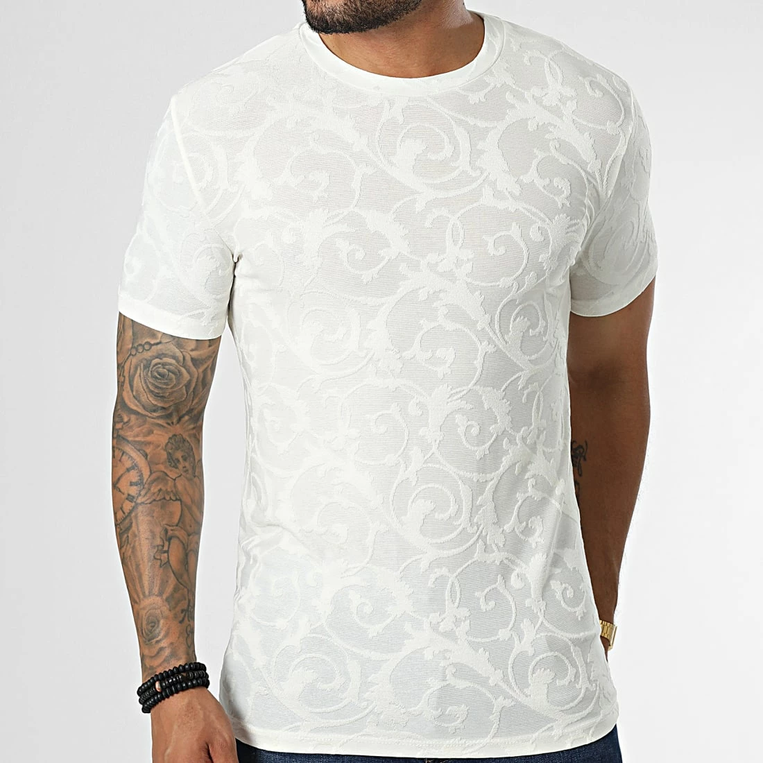 Vente flash ⌛ Tee 👕 Shirt FL028 Blanc de Frilivin 🥰 5 Vente flash ⌛ Tee 👕 Shirt FL028 Blanc de Frilivin 🥰 – Image 3