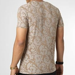 Promo 🤩 Tee 👕 Shirt FL028 Beige Renaissance Floral de Frilivin 🧨 -Promos Frilivin Magasin frilivin 334634 FL028 BEIGE 20220830T102238 04