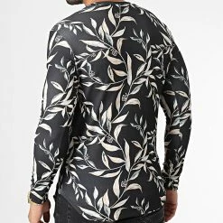 Bon marché 😀 Tee 👚 Shirt Manches Longues D7217 Noir de Frilivin 👍 -Promos Frilivin Magasin frilivin 334635 D7217 BLACK 20220831T155548 04