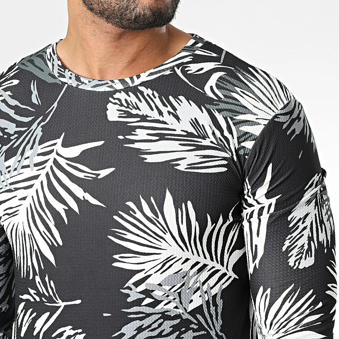 Tout neuf ❤️ Tee 👕 Shirt Oversize Manches Longues D7219 Noir Floral de Frilivin 🧨 4 Tout neuf ❤️ Tee 👕 Shirt Oversize Manches Longues D7219 Noir Floral de Frilivin 🧨 – Image 2