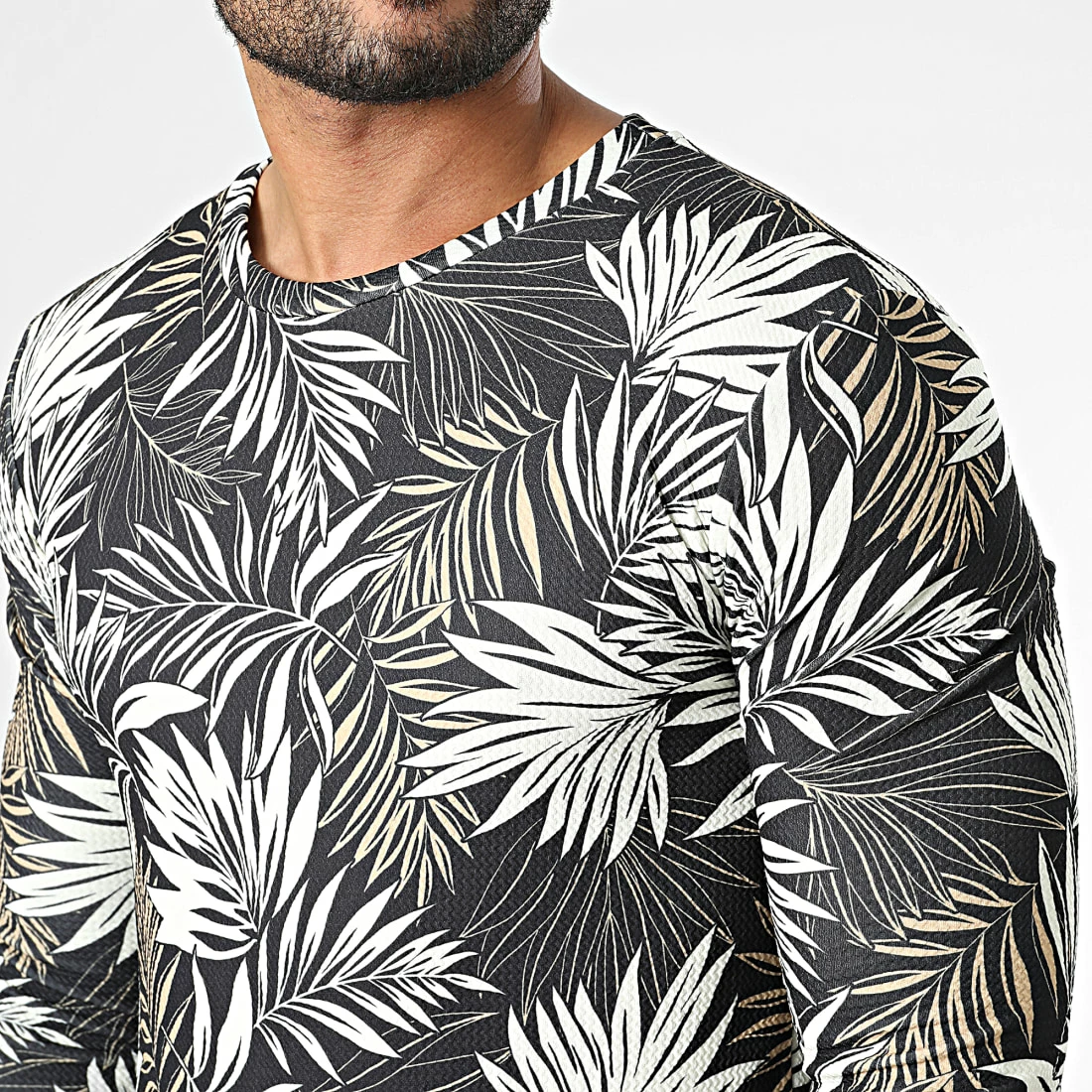 Sortie 😀 Tee 👚 Shirt Oversize Manches Longues D7218 Noir Floral de Frilivin 🧨 4 Sortie 😀 Tee 👚 Shirt Oversize Manches Longues D7218 Noir Floral de Frilivin 🧨 – Image 2